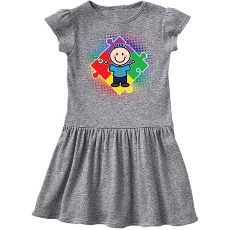 

Inktastic Autism Awareness Puzzle Piece Boy Gift Toddler Girl Dress
