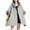 Gray Coats for Winter, variant on XPMWRP Women's Faux Fur Collar Casual Shawls Long Sleeve Solid Color Cloak Cape Winter Warm Fashion Loose Elegant Clothes Green Free Size
