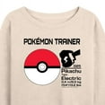 thumbnail image 3 of Pokémon - Pokémon Trainer - Women's Lightweight French Terry Long Sleeve Shirt, 3 of 5
