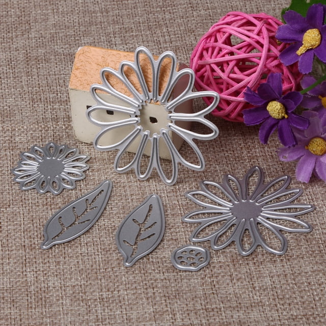 Troquel De Corte 6 troqueles de flores X troqueles de metal troquelado en scrapbooking troqueles de corte Wdftyju Libre de BPA