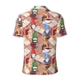 thumbnail image 4 of Rocae Gnomes Books Tea Cups for Men's Short Sleeve Polo Shirt, Quick Drying Performance Moisture Wicking Sports Men's Golf Shirt 3X-Large, 4 of 9