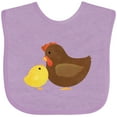 thumbnail image 3 of Inktastic Hen and Chick Farm Animals Boys or Girls Baby Bib, 3 of 4