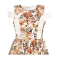 thumbnail image 6 of Sunny Fashion Girls Cotton Dress Floral Print Cold Shoulder With Ruffle Sleeves Summer Casual 6 Years, 6 of 8