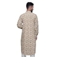 thumbnail image 4 of Atasi Mandarin Collar Printed Rayon Traditional Kurta For Men Casual Shirt, 4 of 6