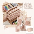 thumbnail image 2 of 2026 New Cute Pencil Case,Large Corduroy Zippered Pencil Case Pouch, aesthetic Pencil Bag with Compartments, Pencil Pouch School Supplies, 2 of 7