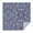 Blue Ethnic Paisley-1, variant on Brown Boho Geometric and Plant Pattern Square Tablecloth,Waterproof Square Table Cover,Wipeable Spillproof Washable Table Cover for Home Kitchen Party Decor 42"X42"(107x107cm)