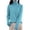 Sky Blue, variant on Women's Pullover Sweater Winter Warm Knit Turtleneck Top Soft Wool Blend Long Sleeve Slim Fit Casual Sweater For Ladies