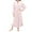 Light Pink, variant on Plush Robes for Women Fleece Maxi Robe for Women Lace Trim Fuzzy Soft Bathrobe Warm Winter Long Sleeve Nightgown Womens Robes