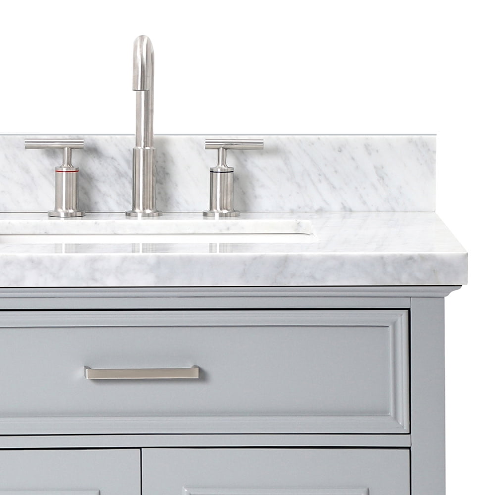 Ariel D073d-Vo Kensington 73" Free Standing Double Basin Vanity Set - Grey