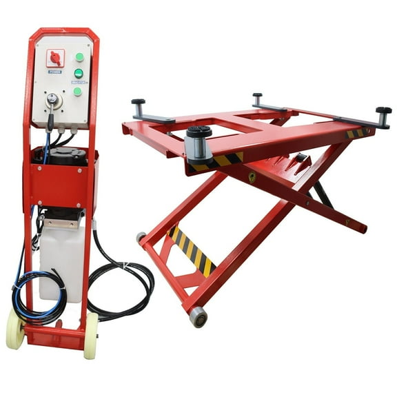 6000lbs Portable Automotive Small Rise Scissor Car Lift Hydraulic Hoister Car Maintenance Tool 220V