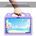 thumbnail image 5 of Kids Friendly Portable Tablet Case for Samsung Galaxy Tab A8 10.5 (2022) Case, EVA Foam Cute Pattern with Kickstand Cute Cartoon Shockproof PC Case for SM-X200/SM-X205 - Lightpurple, 5 of 7