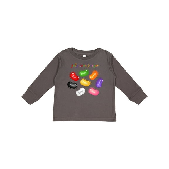Inktastic Jelly Bean Prayer Boys or Girls Long Sleeve Toddler T-Shirt