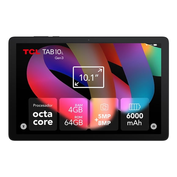 Tablet TCL 10L Gen3 4GB RAM 64GB ROM Negro