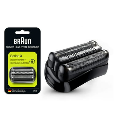 Series 3 Electric Shaver Replacement Head for Braun Shavers - 21B - Compatible with Braun Razors Models 3010s, 3040s, 3050cc, 3070cc,Black