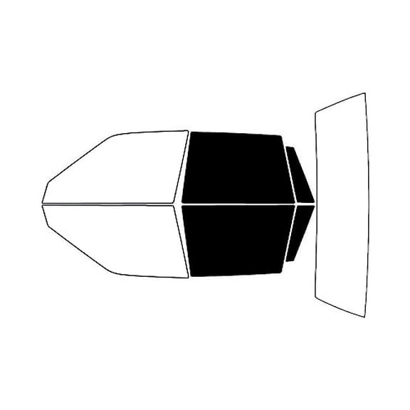 Rvinyl Window Tint Kit Compatible with Pontiac 6000 1990-1991 - Back Precut Kit - 5%