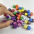thumbnail image 3 of Dados acrílicos de 16mm para beber, dados de esquina redonda blanca, hexaedro, para fiestas, juegos de rol, Club/fiesta/juegos familiares, 10 unids/lote, 3 of 4