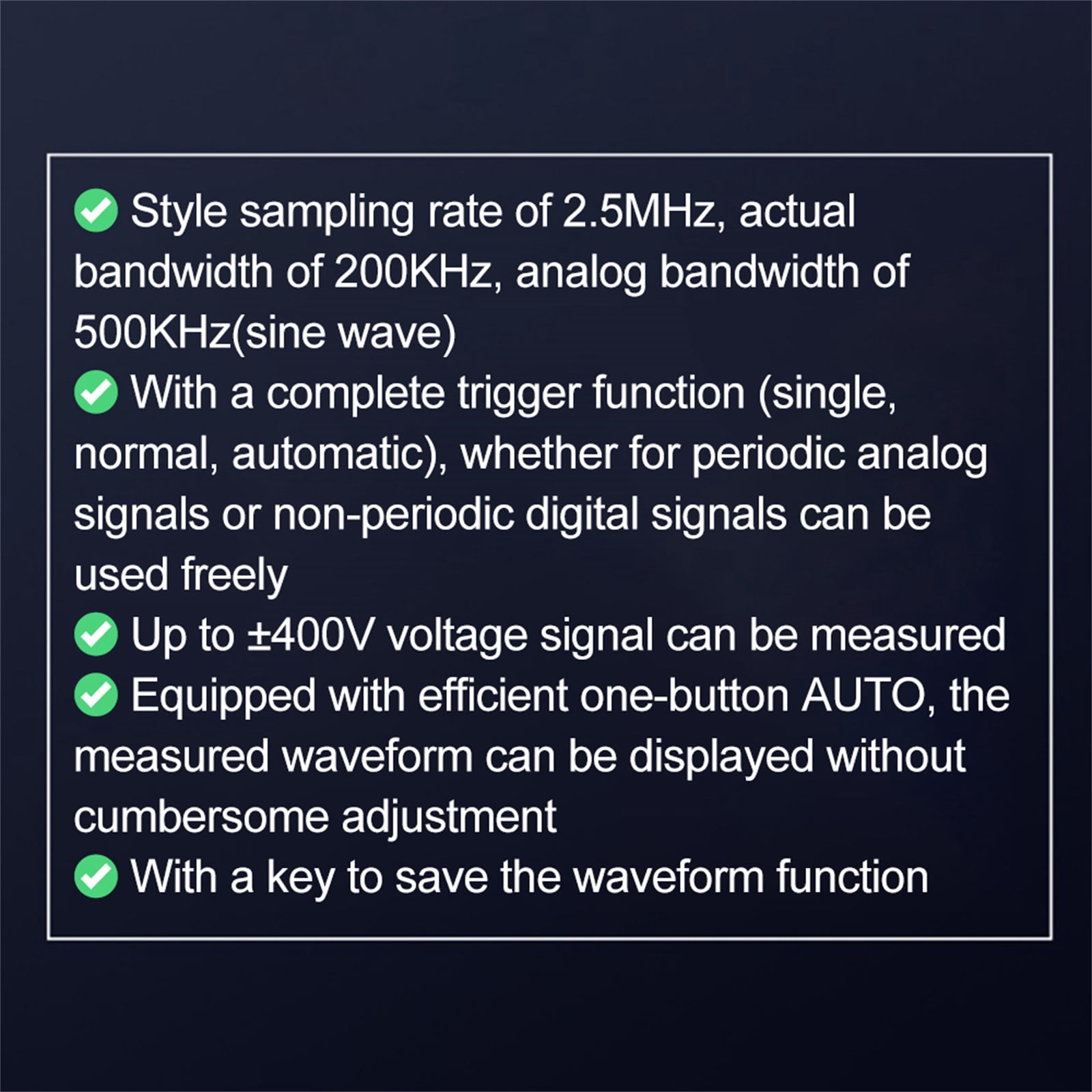 Multifunction Digital Oscilloscope Transistor-Tester Meter 2.5Mhz Sampling Rate 200Khz Bandwidth for Auto Repair