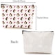 thumbnail image 2 of Bolsas de maquillaje de erizo, bolsa de lona para cosméticos, estuche multiusos con cremallera, neceser de viaje, organizador portátil de maquillaje, 2 of 9