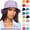 Black, variant on Bucket Hat Foldable Summer Sun Hat Travel Beach Fishing Hat Outdoor Bucket Cap for Women Men