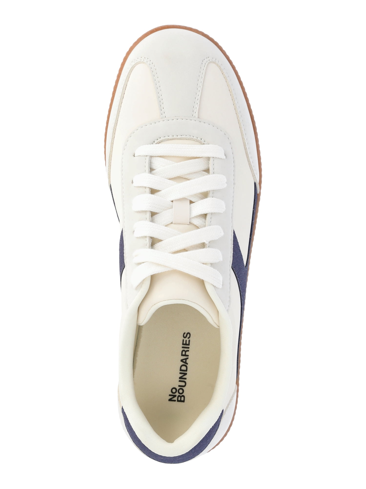 No Boundaries Women's Lace Up Sport Sneakers, Wide Width Available