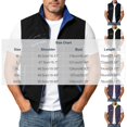 thumbnail image 2 of Ahabrexf Men's Sleeveless Casual Vest, Full Zip Stand Collar Printed Lightweight Polyester Outerwear with Zipper Pockets for Spring Autumn Daily Wear, 2 of 7