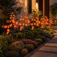 thumbnail image 5 of Qocolcyl Solar Powered Yellow Maple Leaf Tree Stake Lights,LED Yellow Light Autumn Maple Pathway Decor Lights,Waterproof Fall Harvest Thanksgiving Outdoor Yard Lawn Garden Landscape Ornaments, 5 of 6