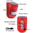 Solar-Powered Motion Sensor Alarm With 110dB Siren & 6 LED Strobe – 4 Modes, USB Charging, For Farm Or Villa Security