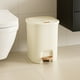 thumbnail image 5 of Cubo de basura para cocina, hogar, sala de estar, dormitorio, pedal con tapa, gran capacidad, cubo de basura para baño, 5 of 5