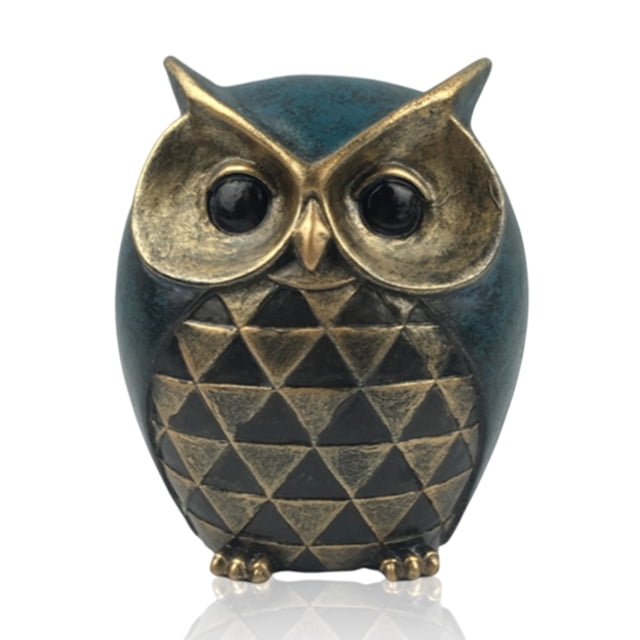 Advancent Dormitorio Animal Estatua Mini Resina Escultura Estatuilla Mesita de noche Decoración de vacaciones Decoración de vacaciones Regalo de Decoración Azul Advancent HA011197-01B