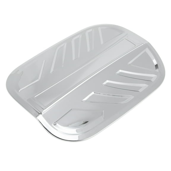 Fuel Tank Door Cap for Hyundai Santa Fe 2019-2025 Fuel Filler Flap Cover Adhesive Type Chrome Silver Tone ABS