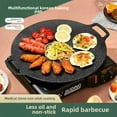 thumbnail image 1 of 24cm Round Iron Non-Stick Grill Plate - Portable Stove-Top Barbecue Pan for Outdoor Camping, Picnics & Indoor Use - Universal Compatibility with Most Stoves/Grills - Durable, Easy to Clean, 1 of 6