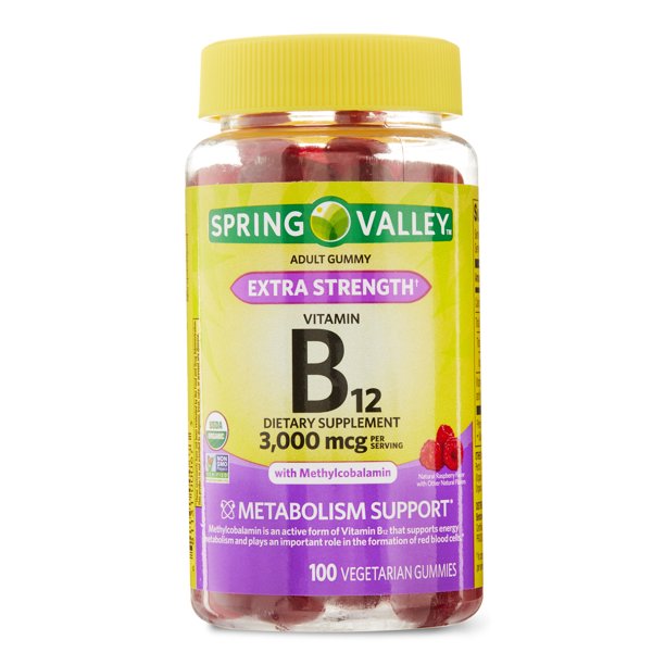 Spring Valley Sv Vitamin B12 3000mcg Gummy 100ct