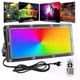 thumbnail image 2 of 2-pack 50w Led Flood Light Outdoor Rgb With Remote Control Waterproof Spotlight For Garden, 2 of 5
