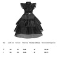 thumbnail image 3 of Disfraz Gótico para Niñas Miércoles Addams Fiesta Halloween Vestido Elegante, 3 of 9