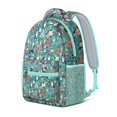 thumbnail image 2 of Pitbull Dog and Flower Floral Backpack for School,Cute School Bag,Schoolbag with Adjustable Shoulder Straps & Padded Back,15.3"x11"x6.7", 2 of 6