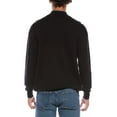 thumbnail image 2 of TailorByrd mens  Fine Knit Full Zip Mock Neck Sweater, m, Black, 2 of 3