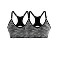 thumbnail image 2 of 2 pack Women Sports Bra Wireless Bra Racerback Sports Bra Women's Racerback Compression Sports Bra Seamless Padded Yoga Sports Casual Crop Tops, 2 of 6