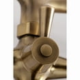 thumbnail image 4 of Kingston Brass KS286AB Essex Wall Mount Clawfoot Tub Faucet with Hand Shower, Antique Brass, 4 of 8