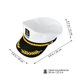thumbnail image 5 of Sombrero de capitán de yate, decoración para disfraz, sombrero de marinero, sombrero de capitán marino para cosplay de Halloween, 5 of 5