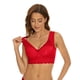 thumbnail image 4 of 2 sujetadores push up de encaje para mujer: bralette de nylon y spandex de talla grande con copa 3/4 para uso informal, 4 of 7