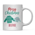 thumbnail image 1 of Coffee Mug, Merry Christmas Brother, Fair Isle Ugly Sweater Design, 1-Pack, 1 of 3
