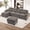 Stone Grey, variant on Wiilayok 114" U Shaped Sectional Sofa, Chenille Modular Sofa Couch with Ottoman for Living Room,Stone Grey