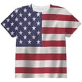 thumbnail image 1 of American Flag All Over Youth T Shirt, 1 of 1