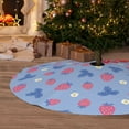 thumbnail image 6 of Sikiie Strawberry And Flowers 30-48 inches {designName} Print Christmas Tree Skirt Snowman Xmas Tree Skirt with Edge Christmas Decorations for Holiday Party36", 6 of 7