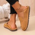 thumbnail image 6 of Solid Round Toe -On Loafers for Women Casual Comfort Walking Shoes, 6 of 9