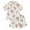 A01 Light Yellow, variant on Conairie Girls Outfit Set Graphic Print Short Sleeve Button Collar Top and Shorts Pj Set Kids Loungewear Soft Two Piece Sleepwear Sets Light Yellow 4-5 Y