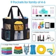 thumbnail image 2 of Mesh Beach Bags  Oversized Tot 9 Pockets Toy Lightweight Packs  Vacation Essentials  Womens Handbag, 2 of 8