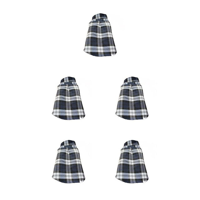 Methold Camisa a cuadros para mascotas, camisetas para perros, camisa flexible para cachorros, disfraces de otoño e invierno, ropa para cachorros de Type2 NO2 Methold CBP388027