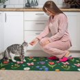 thumbnail image 3 of Pioneer Flower Floral Print Pattern Kitchen Rugs Sets Of 2, Anti Fatigue Non Slip Washable Floor Mats for Kitchen Sink Laundry, 17X30 Inch + 17X47 Inch, 3 of 6