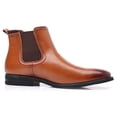 thumbnail image 3 of DADAWEN Men's Brown Chelsea Boots 11 US, 3 of 6